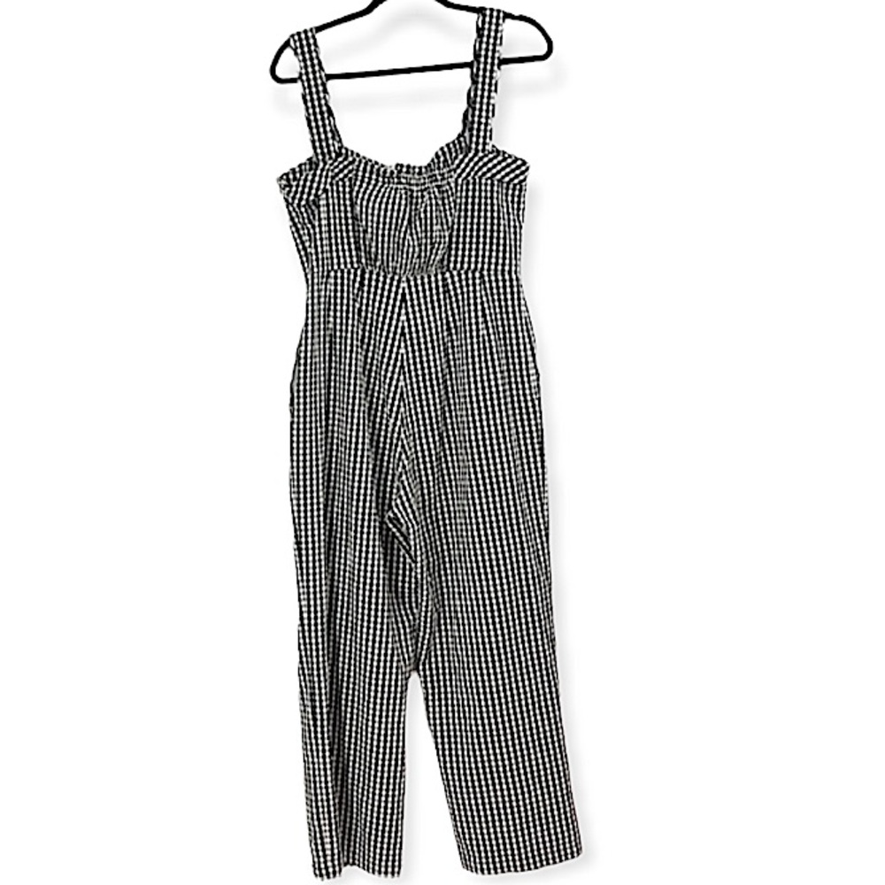 Tanya Taylor Black and White Gingham Jumpsuit - Picture 3 of 11